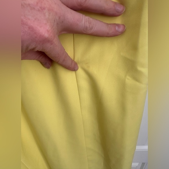 Revolve Bardot Vibrant Yellow Satin Dress - Picture 4 of 5